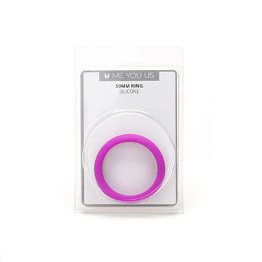 a pink ring in a package on a white background